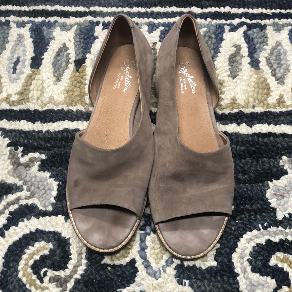 Seychelles D’orsay open toe taupe sandal
